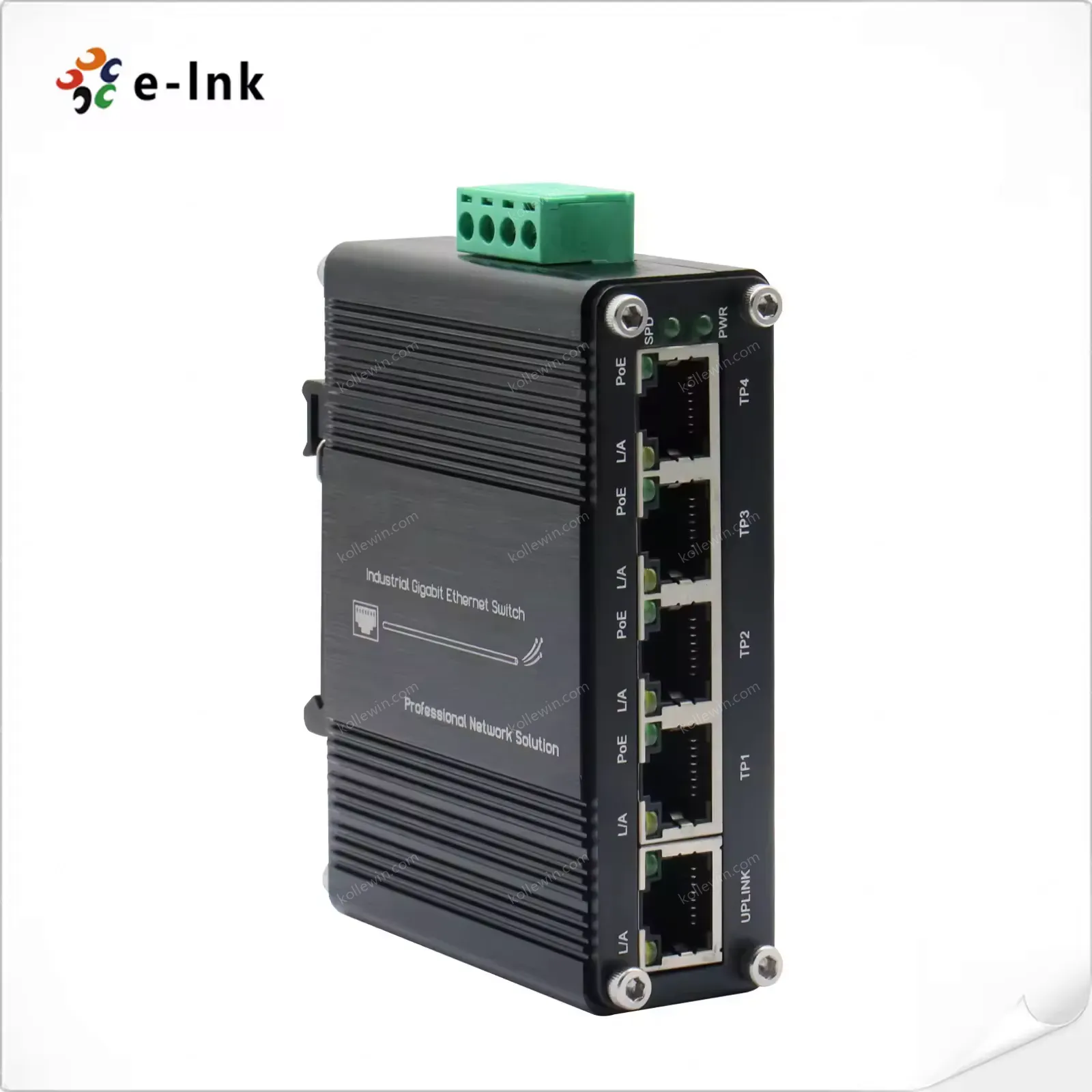 Wholesale Industrial 4-Port 10/100/1000BASE-T 802.3at PoE + 1-Port 10/100/1000T Ethernet Switch