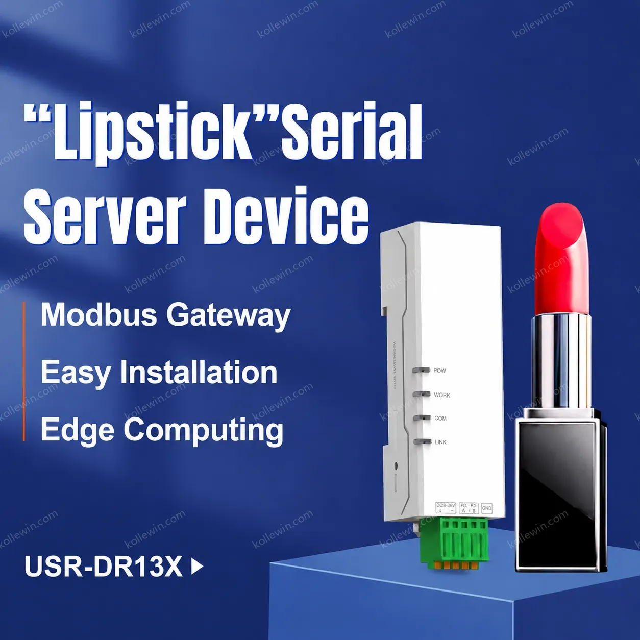 PUSR DIN Rail Serial RS232 to Ethernet Modbus Gateway IoT TCP/UDP/HTTP/DHCP/DNS 5-24V DC RJ45 USR-DR132