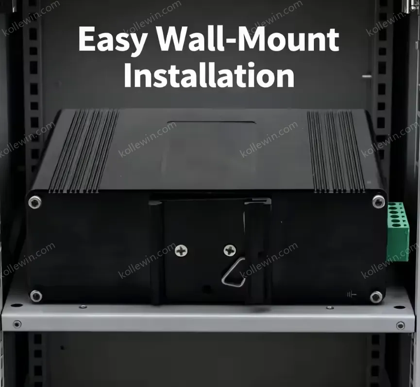 Industrial 8-Port Ethernet 4 SFP Fiber Network Switch High Speed Managed Media Converter IP Surveillance Automation E-link