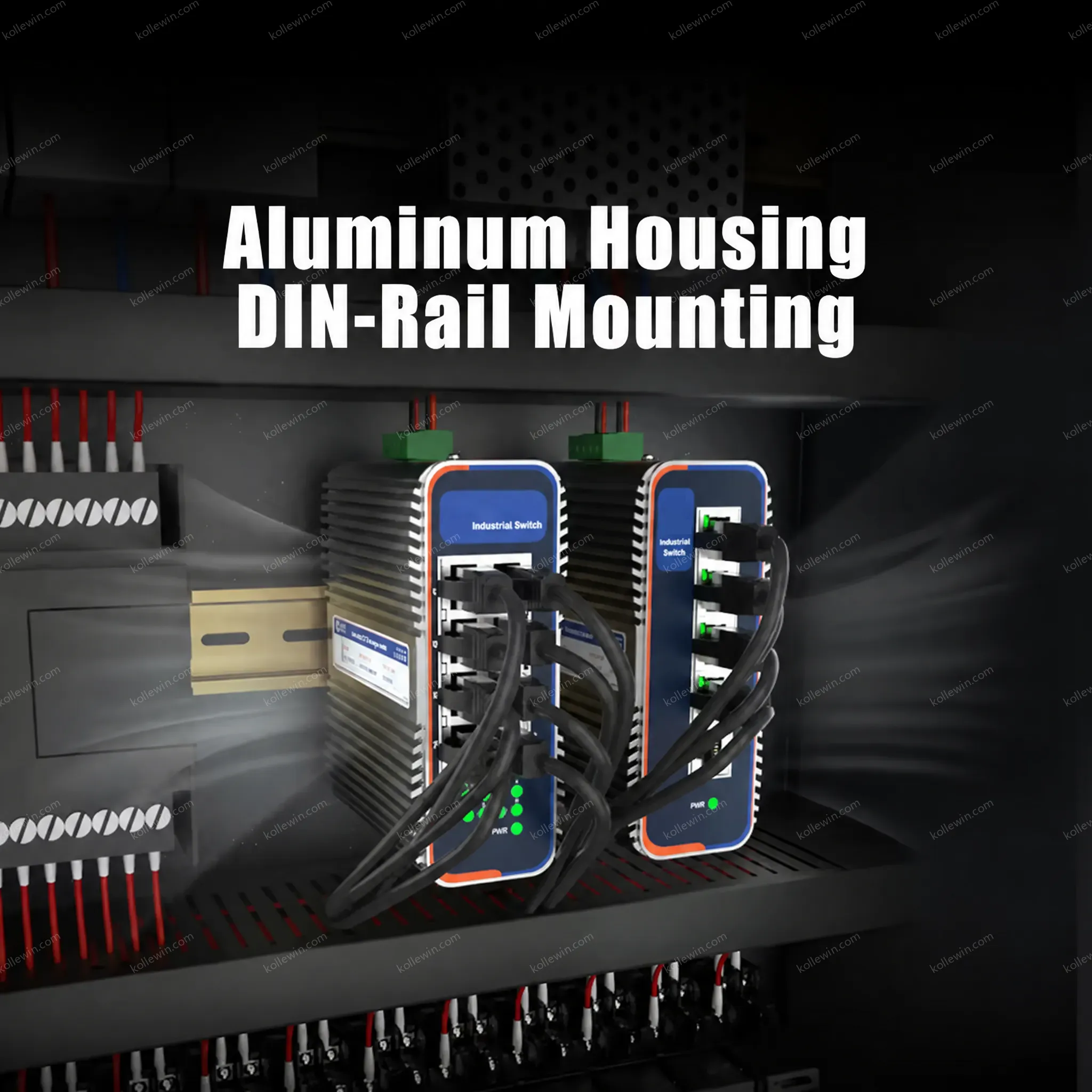 PUSR Ethernet Switch 5/8 Ports Gigabit 10/100/1000Mbps IP40 Protection Grade QoS -40~+85 USR-ISG/ISF
