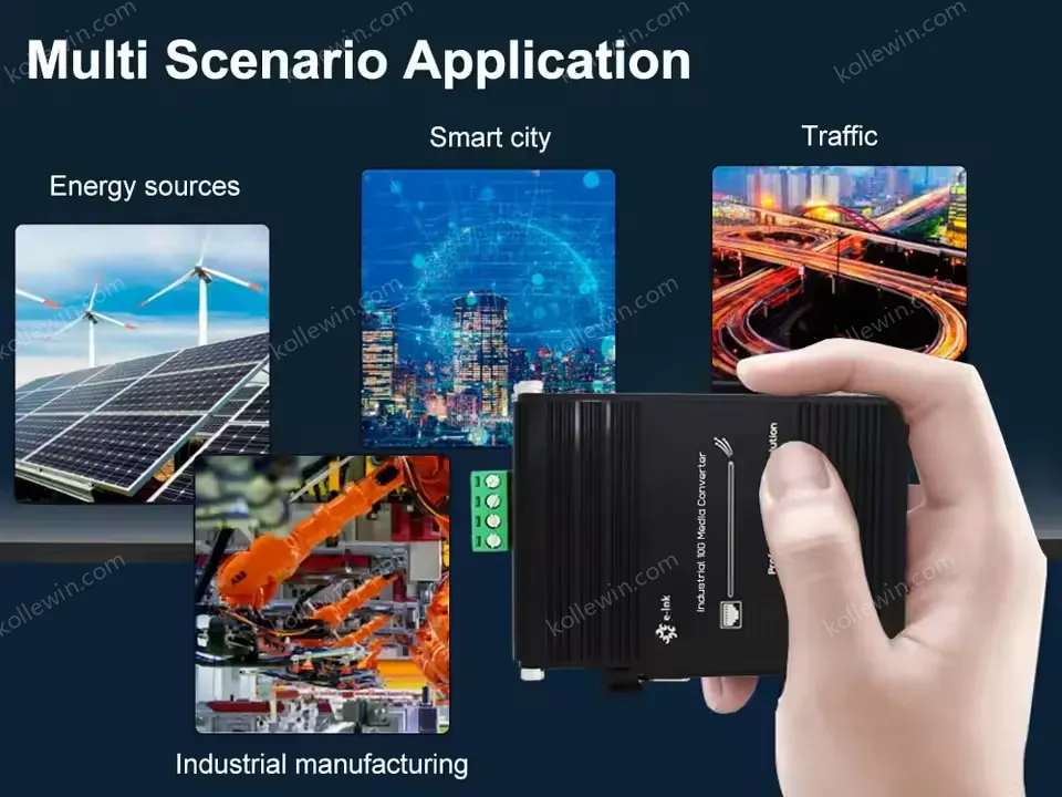 Future-Proof 10G Media Converter, Auto-Negotiation from 100M to 10G, Industrial Grade, Flexible SFP+ Module for Fiber Uplink