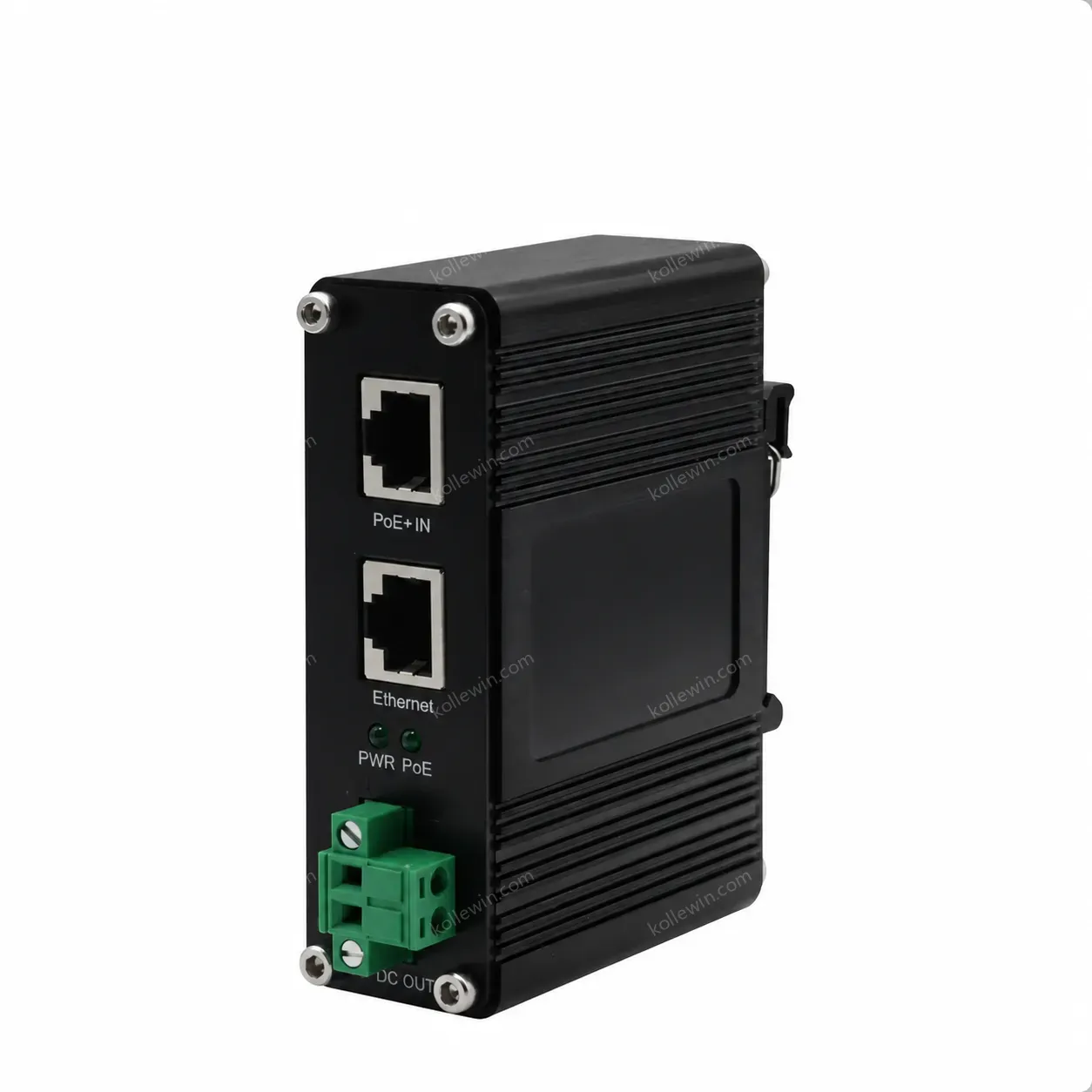Gigabit PoE Splitter 10/100/1000Mbps 802.3at Power Over Ethernet 20W 36VDC Output Din Rail Mounting