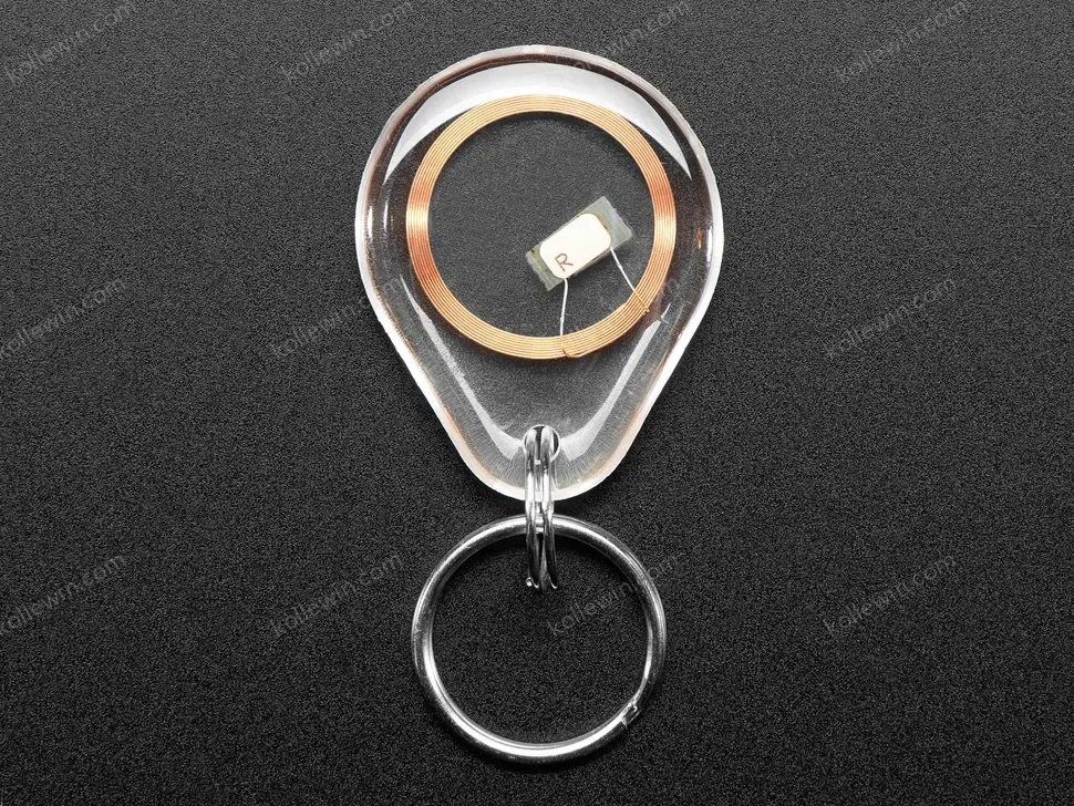 NTAG213 (13.56MHz RFID/NFC) Clear Keychain Fob