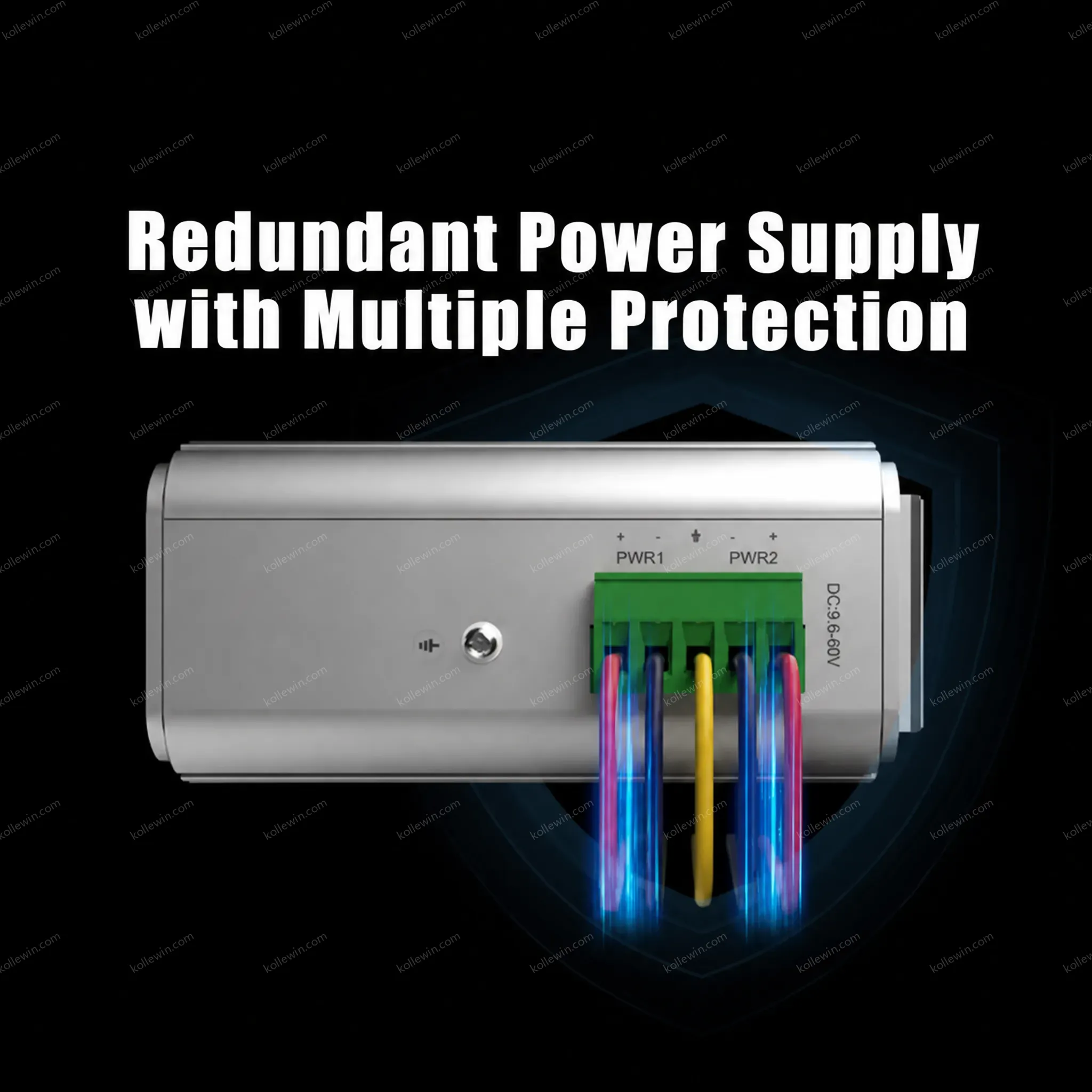 PUSR 5/8-Port 10/100/1000Mbps Industrial Gigabit Ethernet Switch VLAN Support QoS Lighting Protection 6KV Plug&Play USR-ISG/ISF