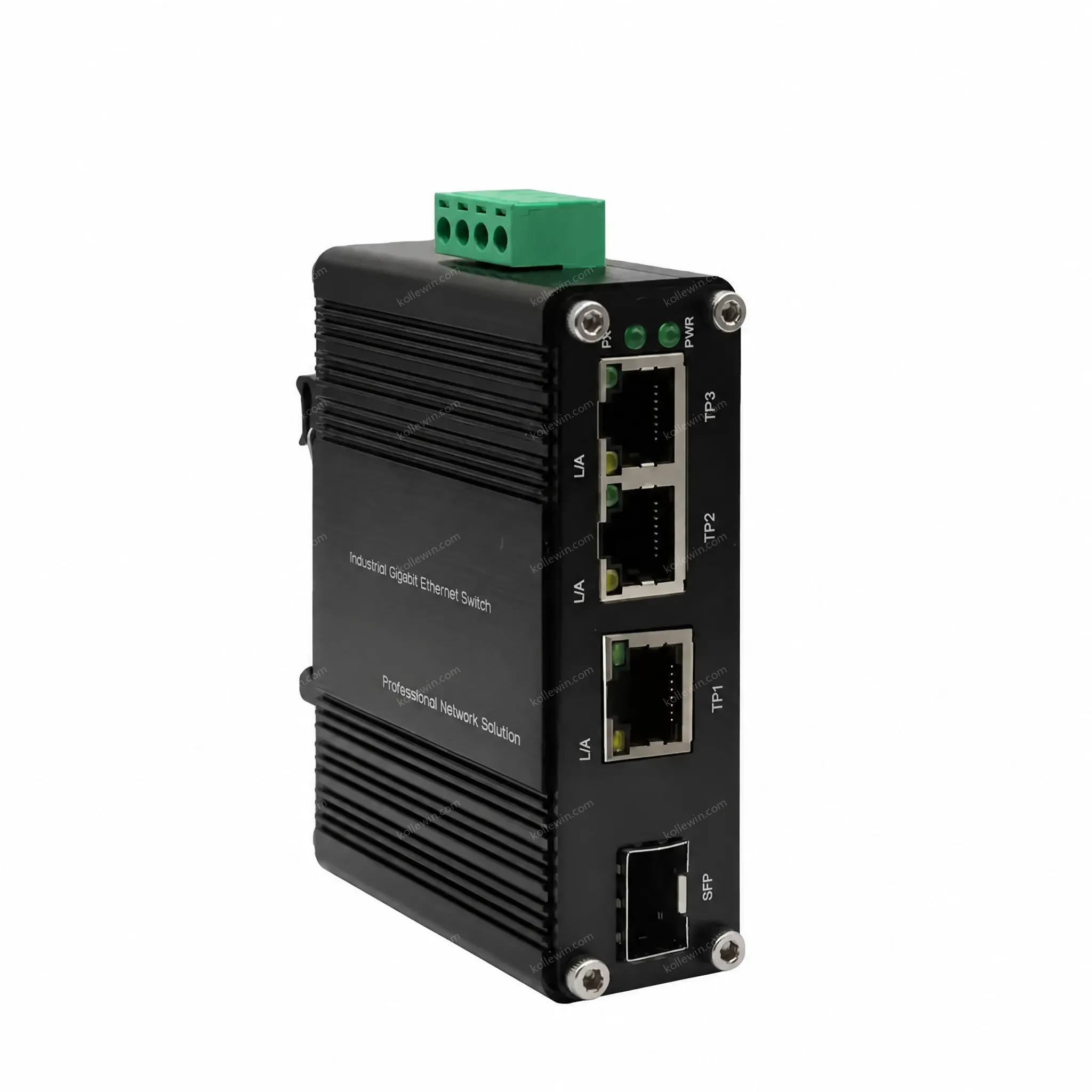 3 x 1000M RJ45 + 1 x 100M 1000M SFP Fiber Optic Industrial Gigabit Ethernet Switch with DIN rail