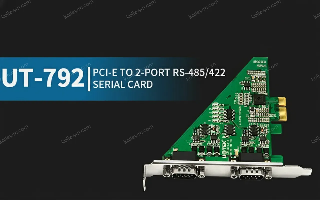 UOTEK 2 Ports High Speed PCI-E PCI Express to RS-485 RS-422 Converter Serial Card DB9 RS485 RS422 Com Connector PCIE UT-792