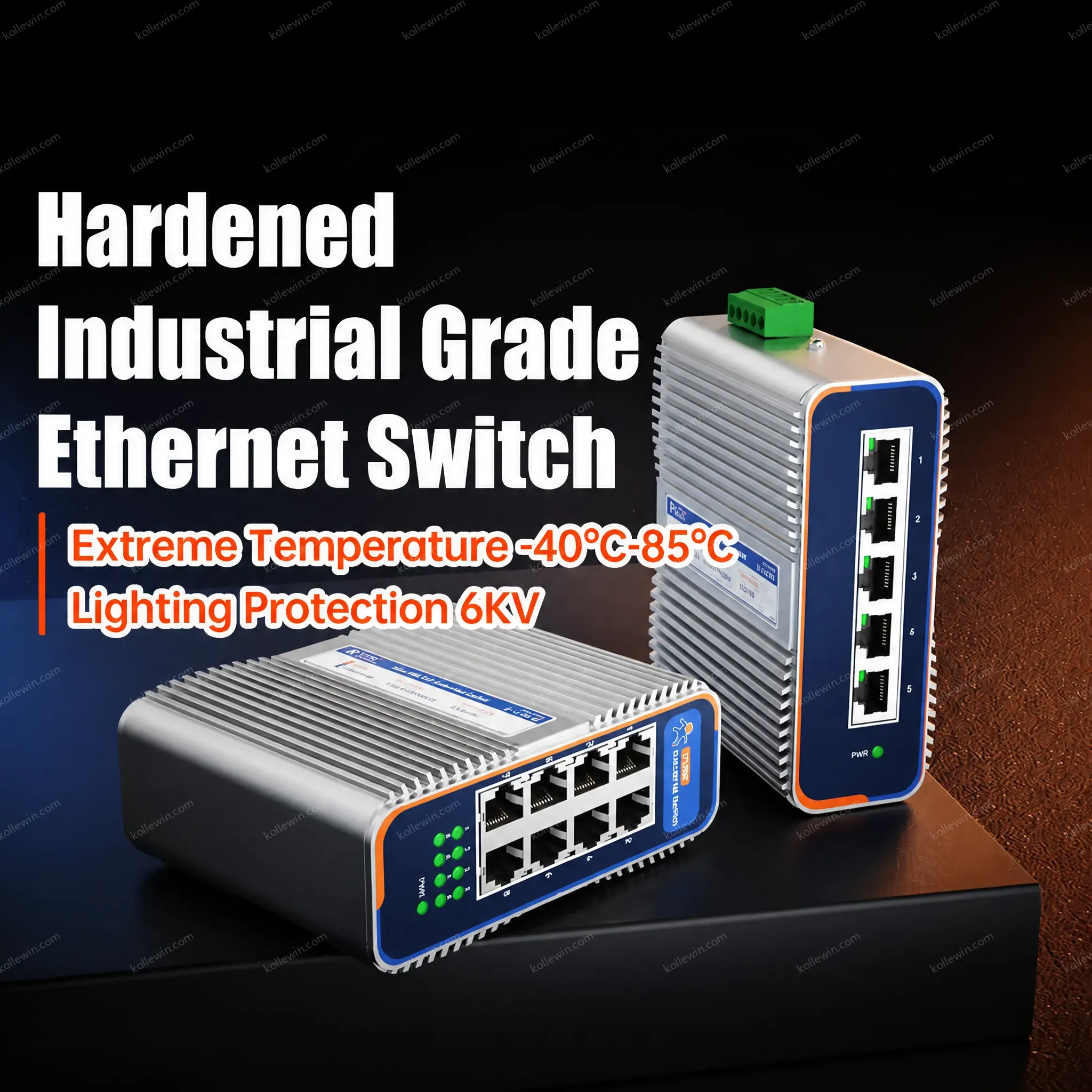 PUSR Industrial Gigabit Ethernet Switch 5 /8 Ports With 10/100/1000Mbps Din-Rail Mounting Easy to Installation USR-ISG/ISF