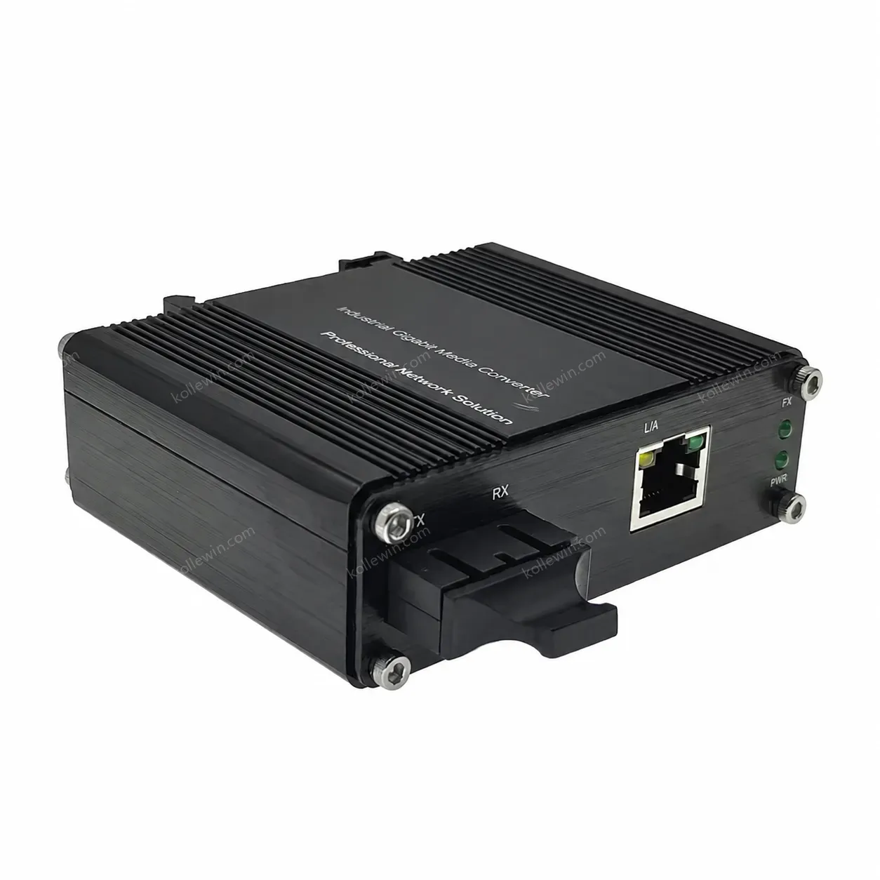 Mini Industrial Gigabit Copper to Fiber SC Media Converter for 10/100/1000BASE-T to 1000BASE-X