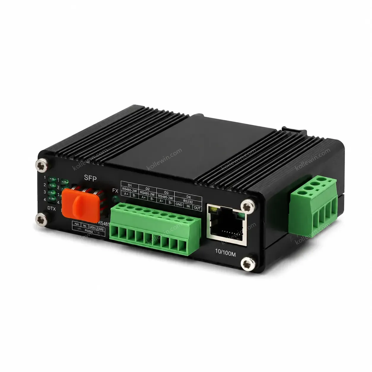 Industrial 10/100/1000Base-T to 1000Base-X SFP Media Converter