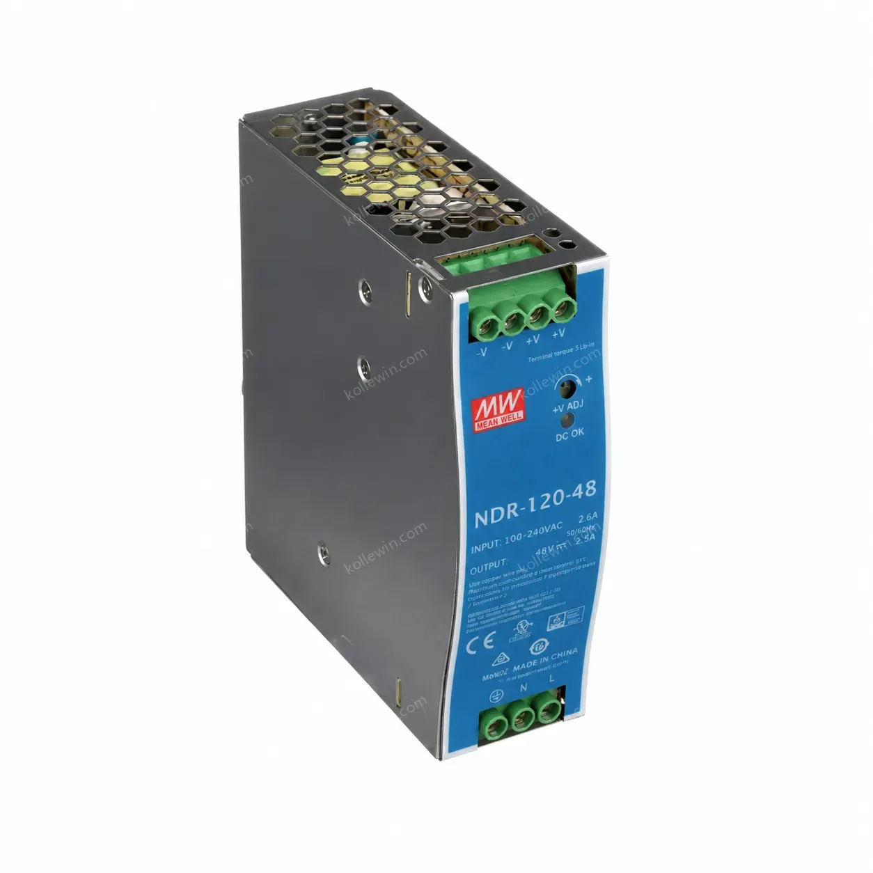 MEAN WELL 120W 48V 2.5A Industrial DIN RAIL Power Supply