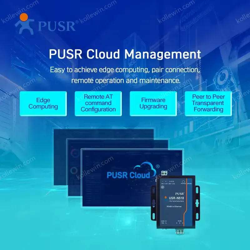 USR-N510 H7-4 Version Modbus to Mqtt IoT Gateway Serial Device Server RS485 to Ethernet Converter