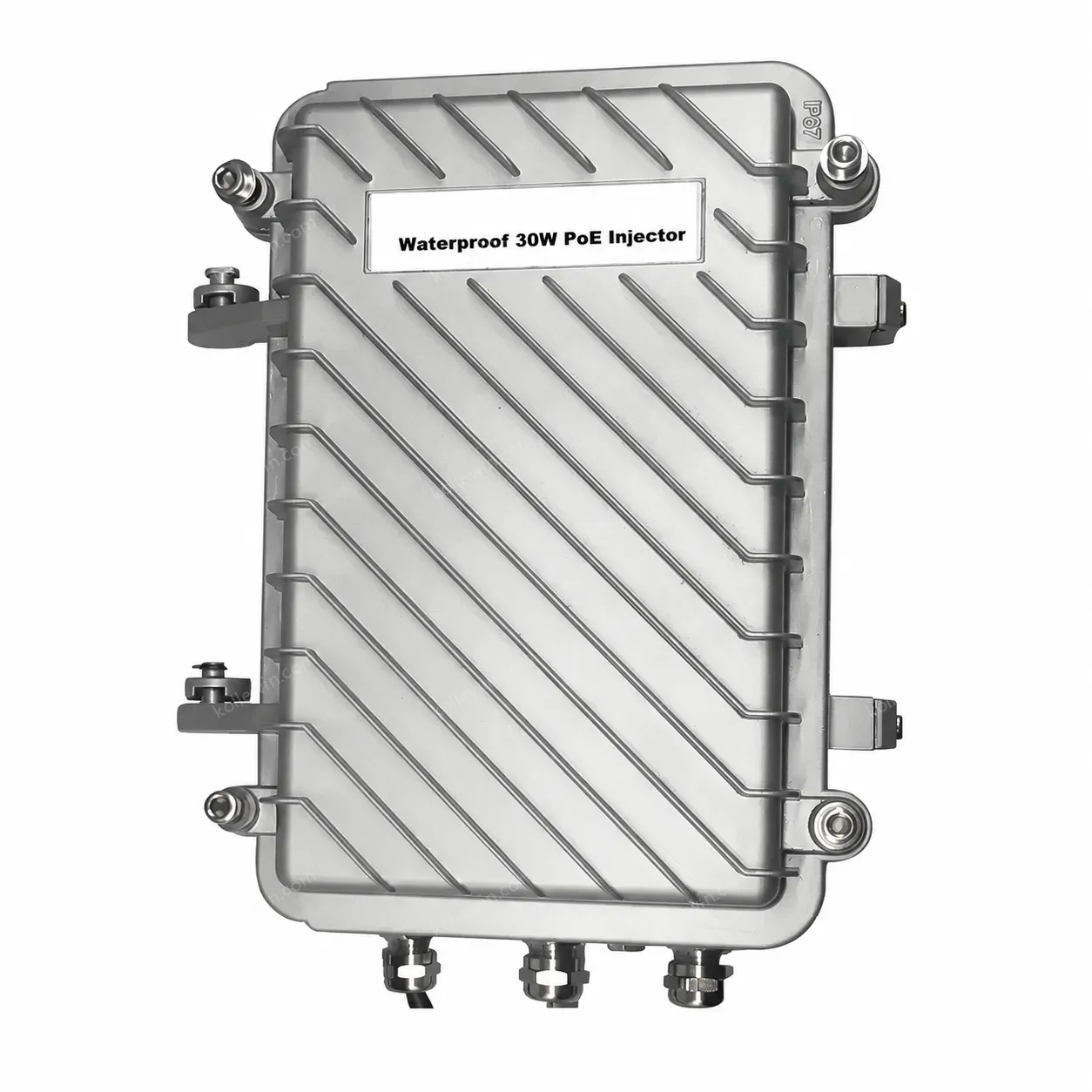 IP67 Waterproof Industrial 30W Gigabit PoE Injector with 6KV Surge Protection for Harsh Environment