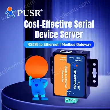 USR-TCP232-304 TCP IP Support Multiple Work Mode Easy to Config Serial RS485 to Ethernet Converters