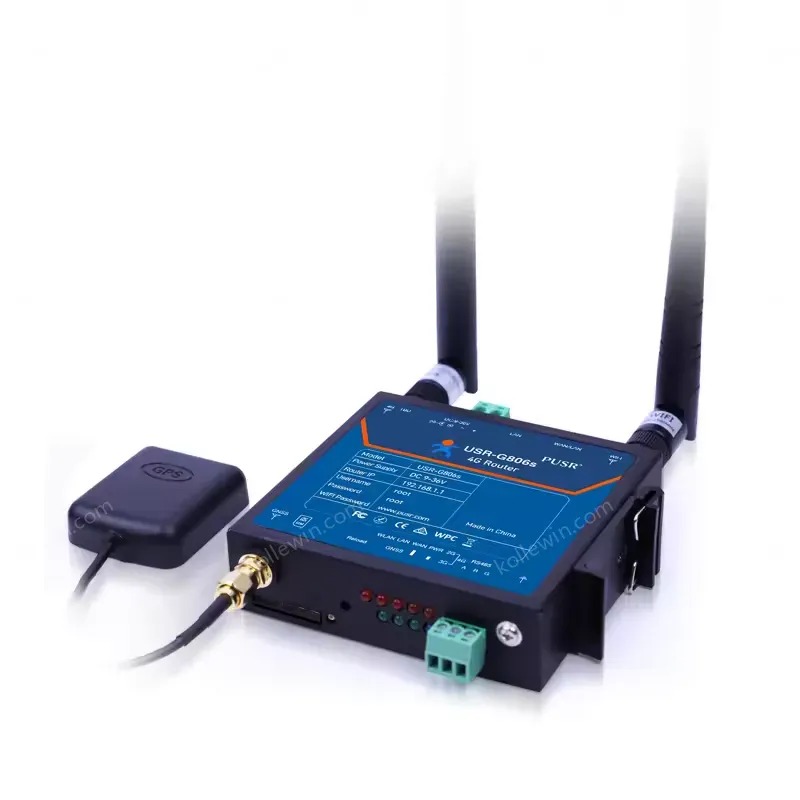 USR-G806s-Gd Global Ban Industrial 4G LTE Router with 1*WAN/LAN,1*LAN GPS Function Enhanced OPENVPN RS485 Serial Port