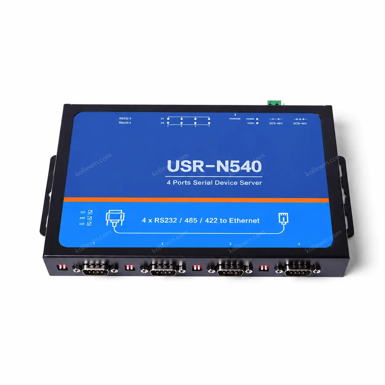 USR-N540 4 Ports RS232 RS485 RS422 to Ethernet RJ45 Modbus RTU Gateway Serial Device Servers with SSL/TSL MQTT