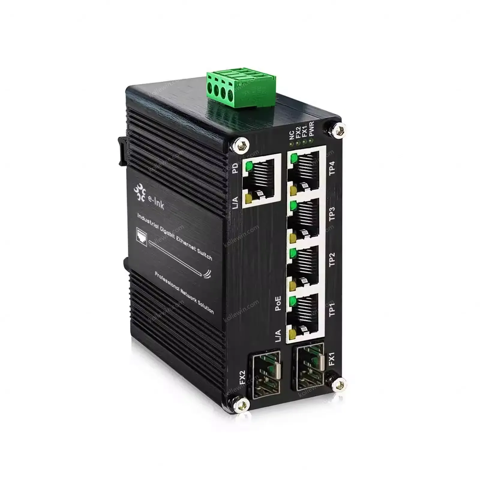 High-Power Industrial PoE++ Solution, 90W Per Port for PTZ Cameras/Digital Signage, 360W Total, 4-Port 90W PoE++ Switch