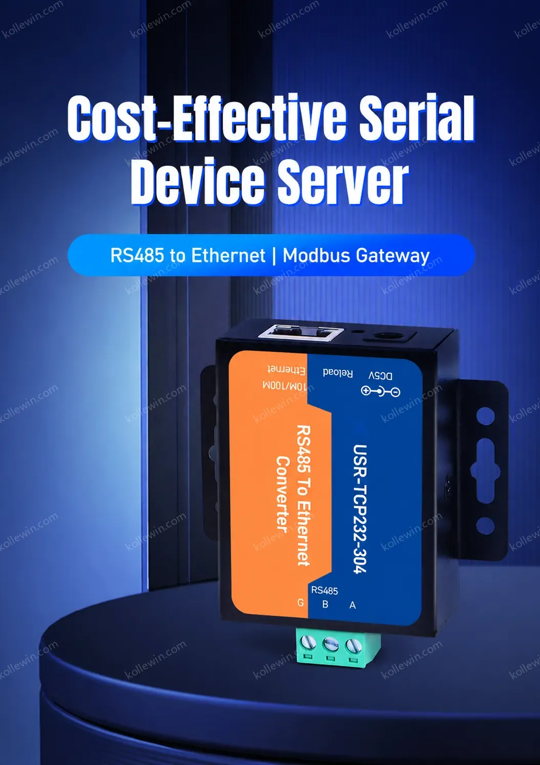 PUSR RS485 Serial to rj45 Ethernet Converters rs485 to TCP/IP Server Modbus RTU to TCP gateway USR-TCP232-304