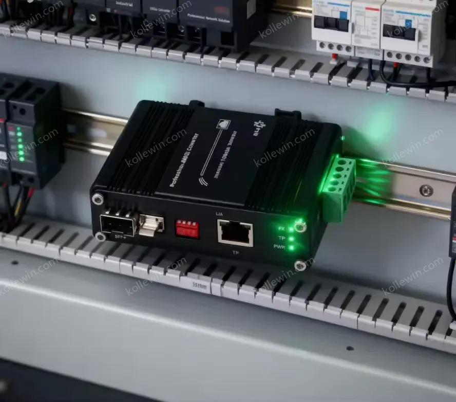 Industrial 10G Ethernet Media Converter, 10GBASE-T to SFP+ Fiber Converter, Copper to Fiber for Harsh Environments