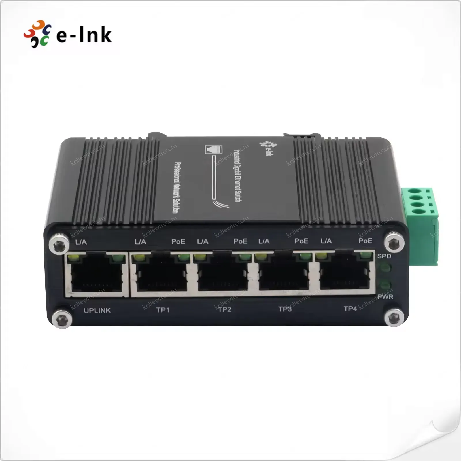Mini Industrial 5-Port Gigabit Ethernet Switch DIN-Rail / Wall-mount IP40 Camera Aluminum Cheap