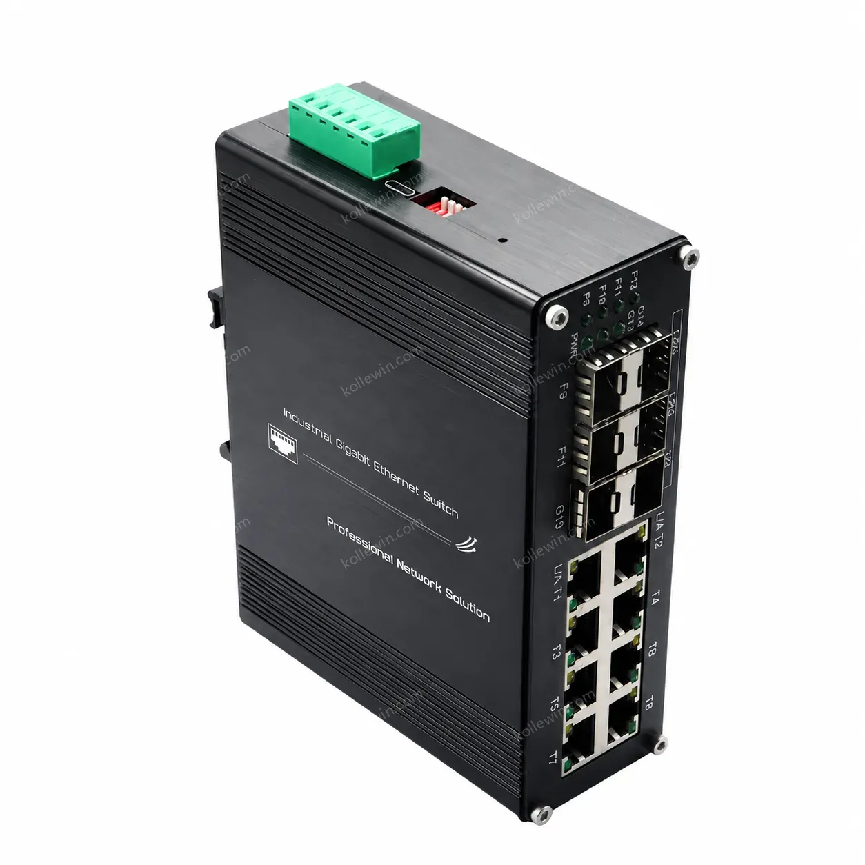 14 Port Network Switch, Industrial L2+ 8-Port 10/100/1000T + 4-Port 1G SFP + 2-Port 10G SFP+ Managed Ethernet Switch