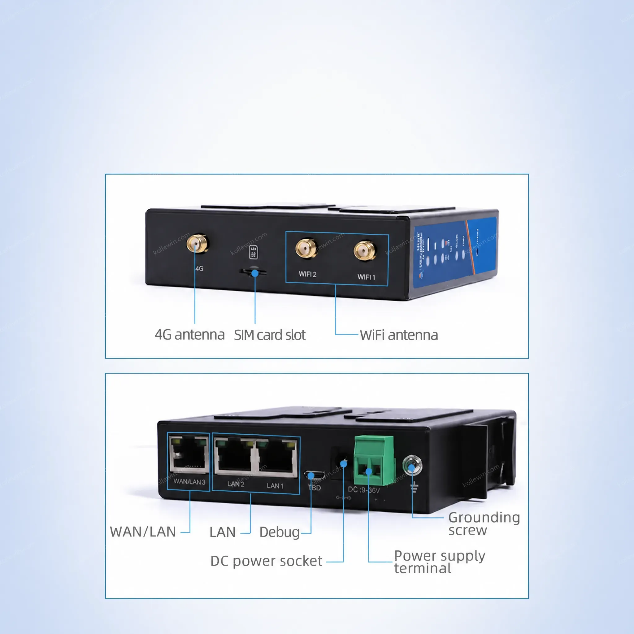USR-G806W-E Europe Embedded Hardware Watchdog Support OPENVPN Server With Sim Card Slot 4G Industrial Cellular Router