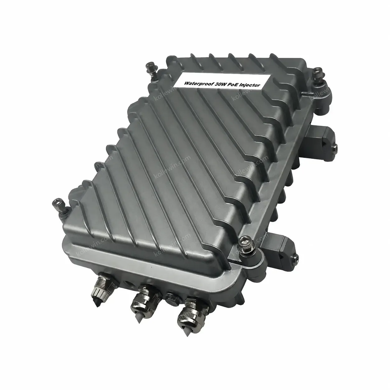 IP67 Waterproof Industrial 30W Gigabit PoE Injector with 6KV Surge Protection for Harsh Environment