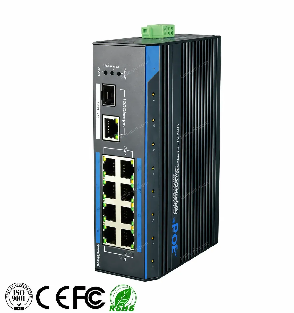 Industrial 8 Ports PoE(250M) Fast Ethernet Switch