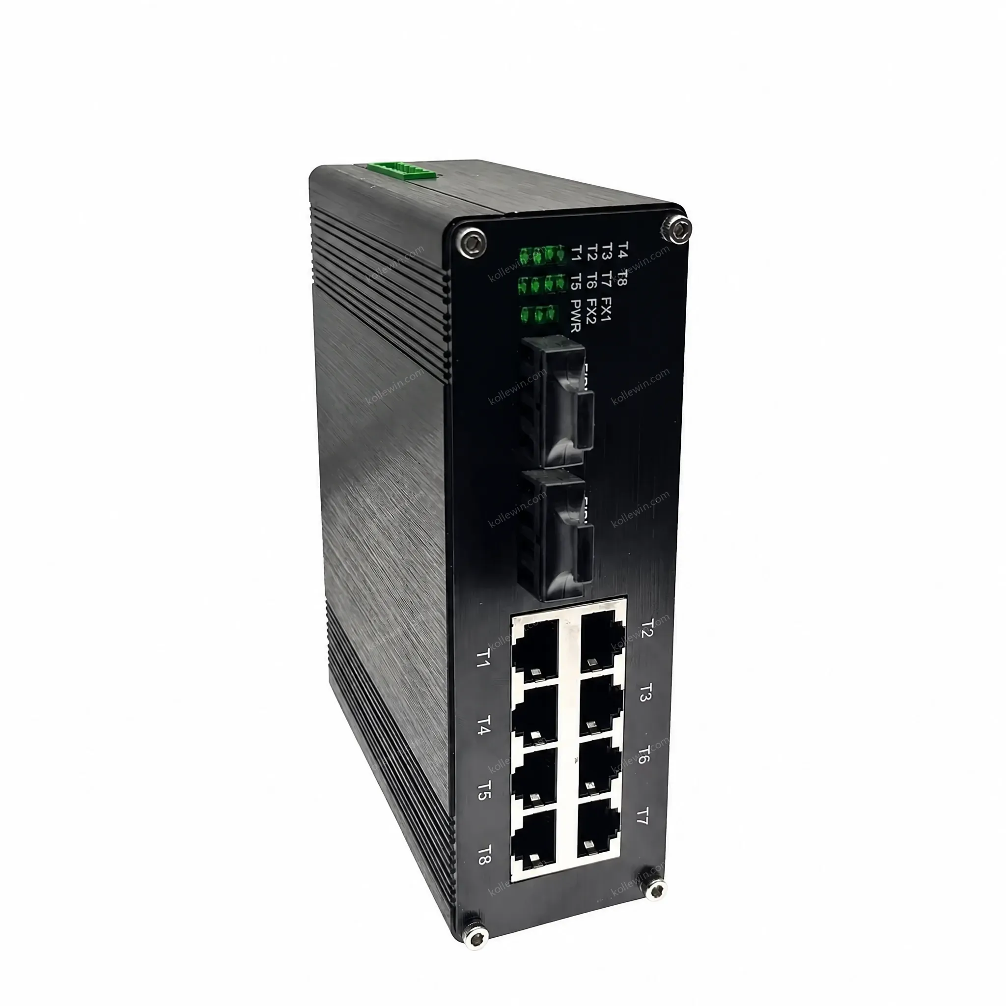 Industrial 8-port 10/100/1000Base-T + 2-port 1000BASE-X Ethernet Switch with SNMP QoS Stackable E-link