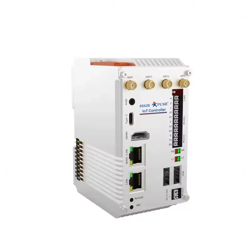 PUSR Fanless Industrial Computer RK3562J 4GB DDR4 32GB EMMC Linux Ubuntu 20.04 WiFi 4G/5G RS232 RS485 CAN -20~70℃ MiNi PC EG628