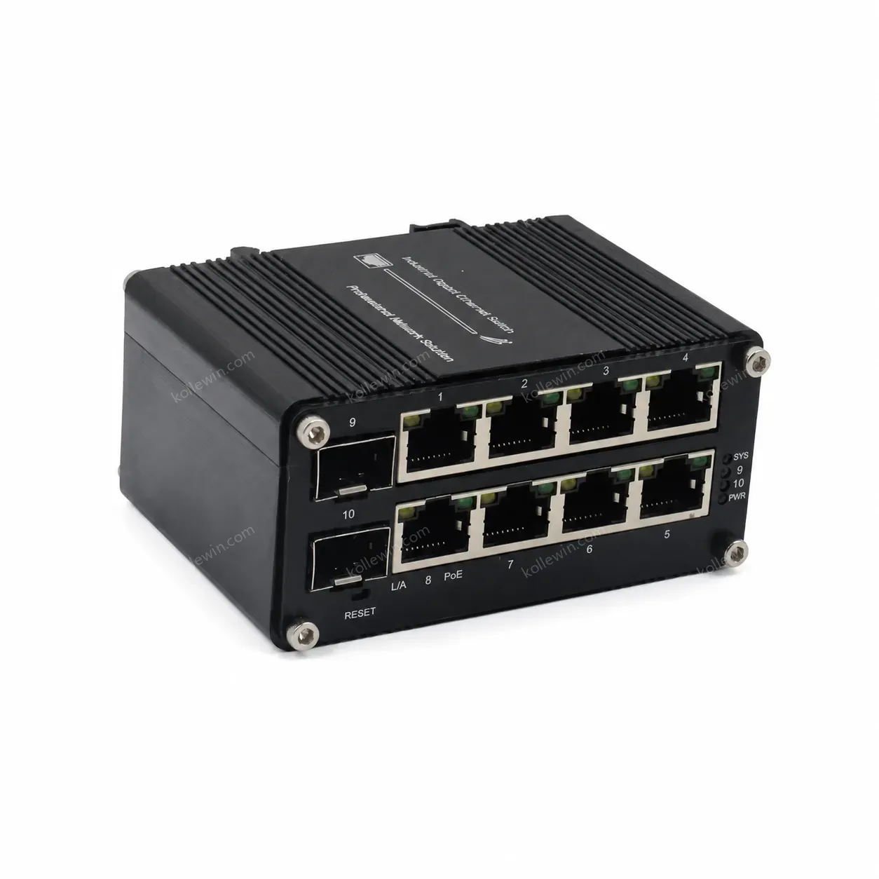 Mini Industrial Web Managed 8 Port PoE + 2 Port SFP Ethernet Switch for Smart CCTV Solar Networking