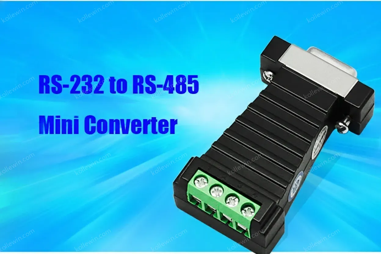 UOTEK Mini RS-232 to RS-485 Converter RS232 To RS485 Conversion Adapter DB9 Connector UT-2211 Half Duplex