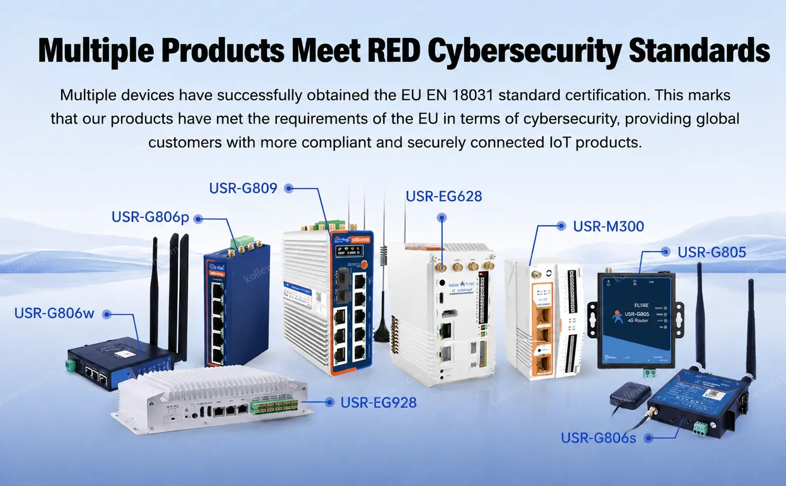PUSR Industrial Cellular Wireless Router WiFi ethernet 4g Lte VPN With Sim Card telemanagement Qualcomm cellular module USR-G805