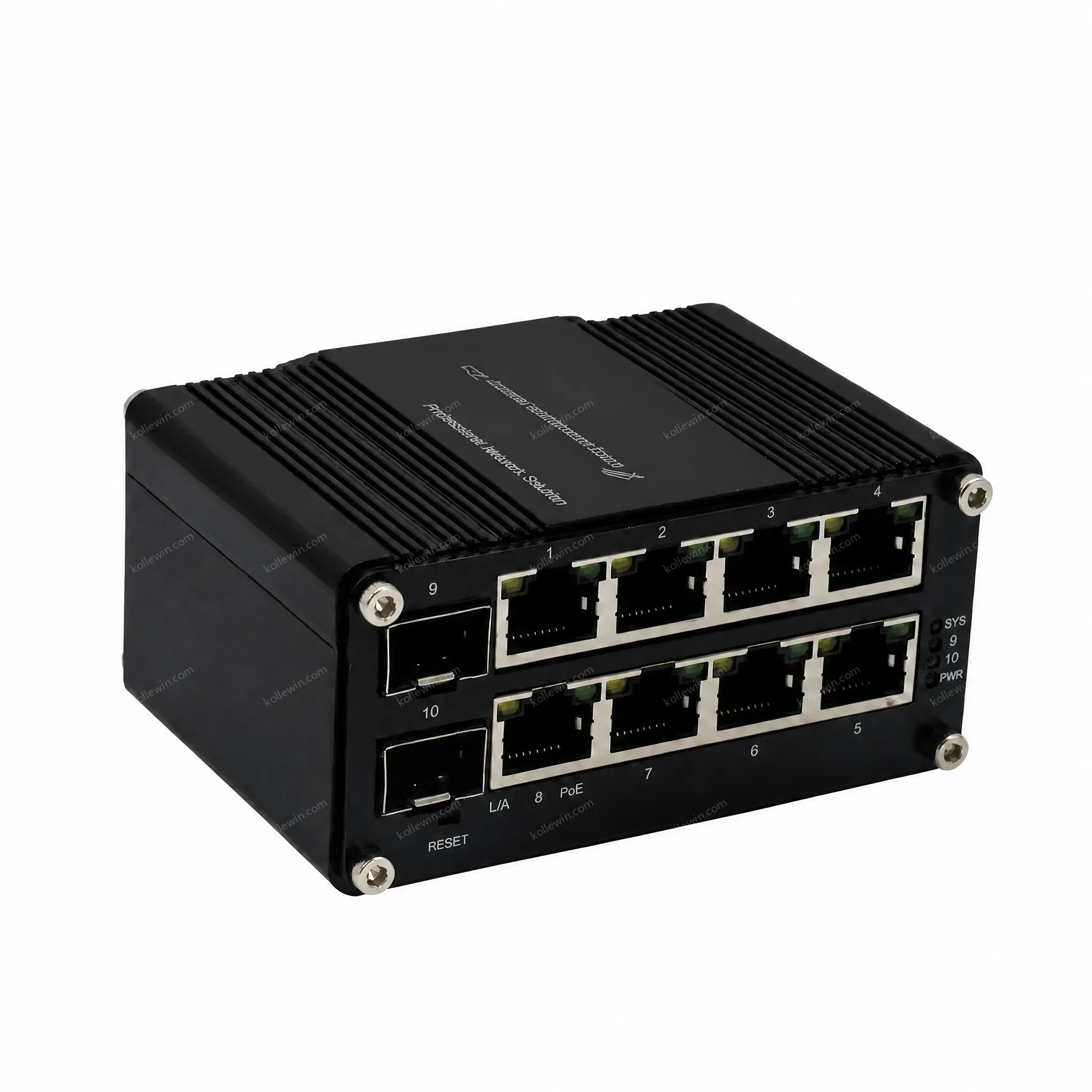 Mini Industrial Web Managed 8 Port PoE + 2 Port SFP Ethernet Switch for Smart CCTV Solar Networking