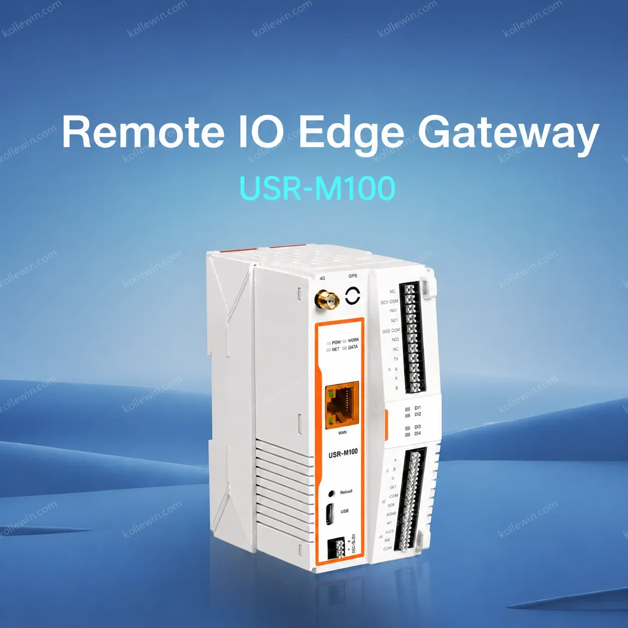 PUSR Industrial Remote IoT Gateway Modbus Gateway MQTT Protocol Supports SD Card for Data Caching USR-M100-EAU/M100s-GL