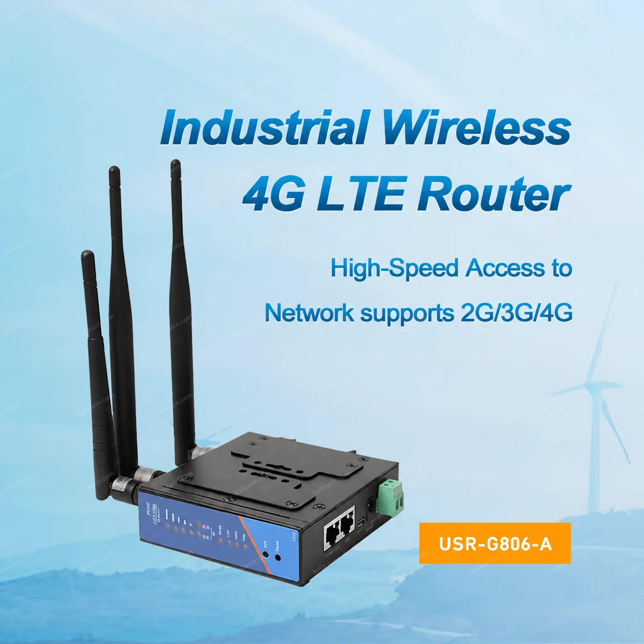 USR-G806-A North America Version Industrial 3G/4G LTE Router with Firewall PTCRB & ATT Support OpenVPN