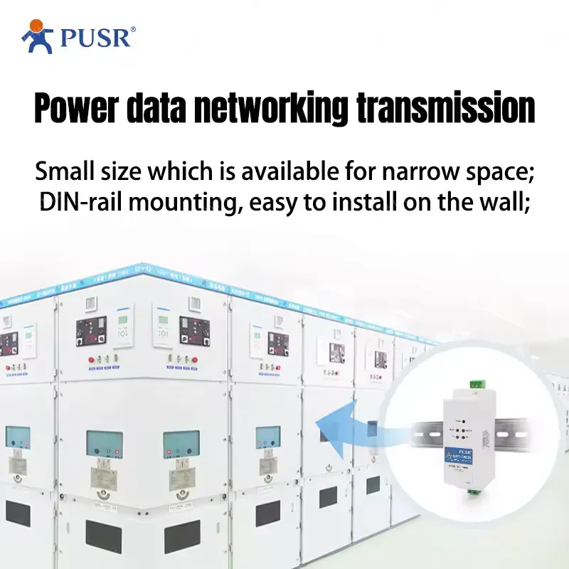 PUSR Support Modbus RTU to Modbus TCP Serial RS485 to TCP/IP Ethernet Converter USR-DR302