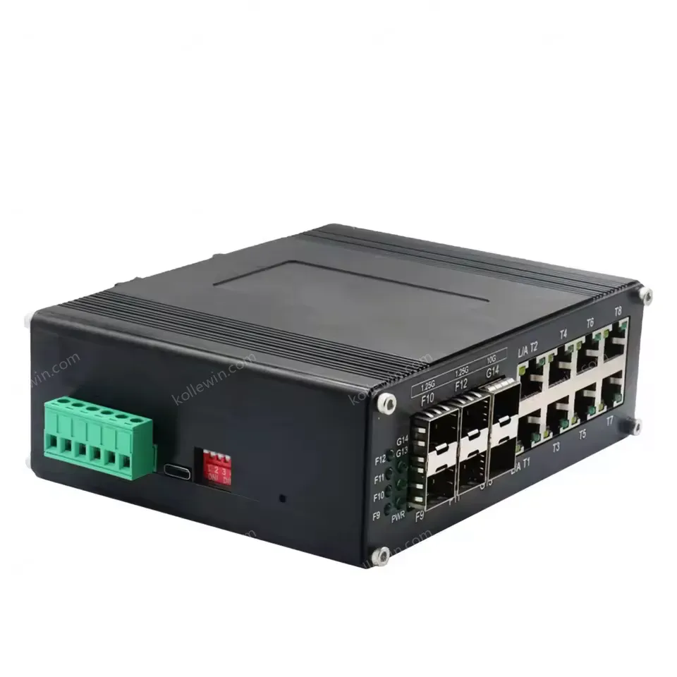 Industrial 8-Port Gigabit 4-Port SFP 2-Port 10G SFP+ Managed Switch for Data Center and Campus Network