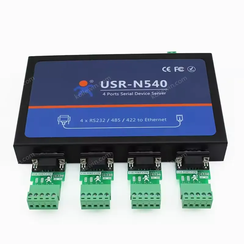 USR-N540 Serial Ethernet Converter Four Serial Port RS232 RS485 RS422 to Ethernet Converter