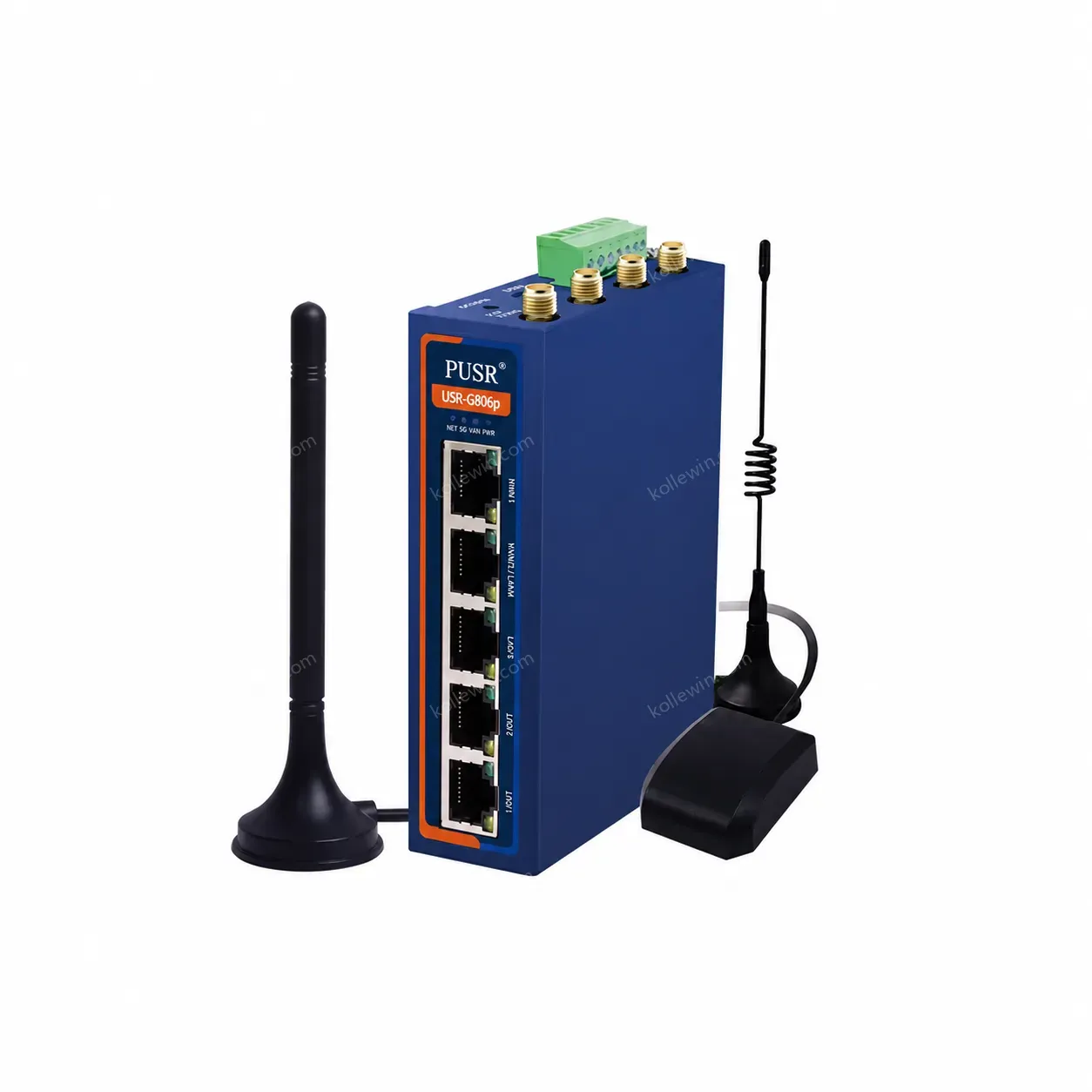 PUSR Dual Qualcomm Industrial Cellular Router 5*Ethernet+RS232+RS485 4G LTE Router Sim Card Modem WiFi Router USR-G806p