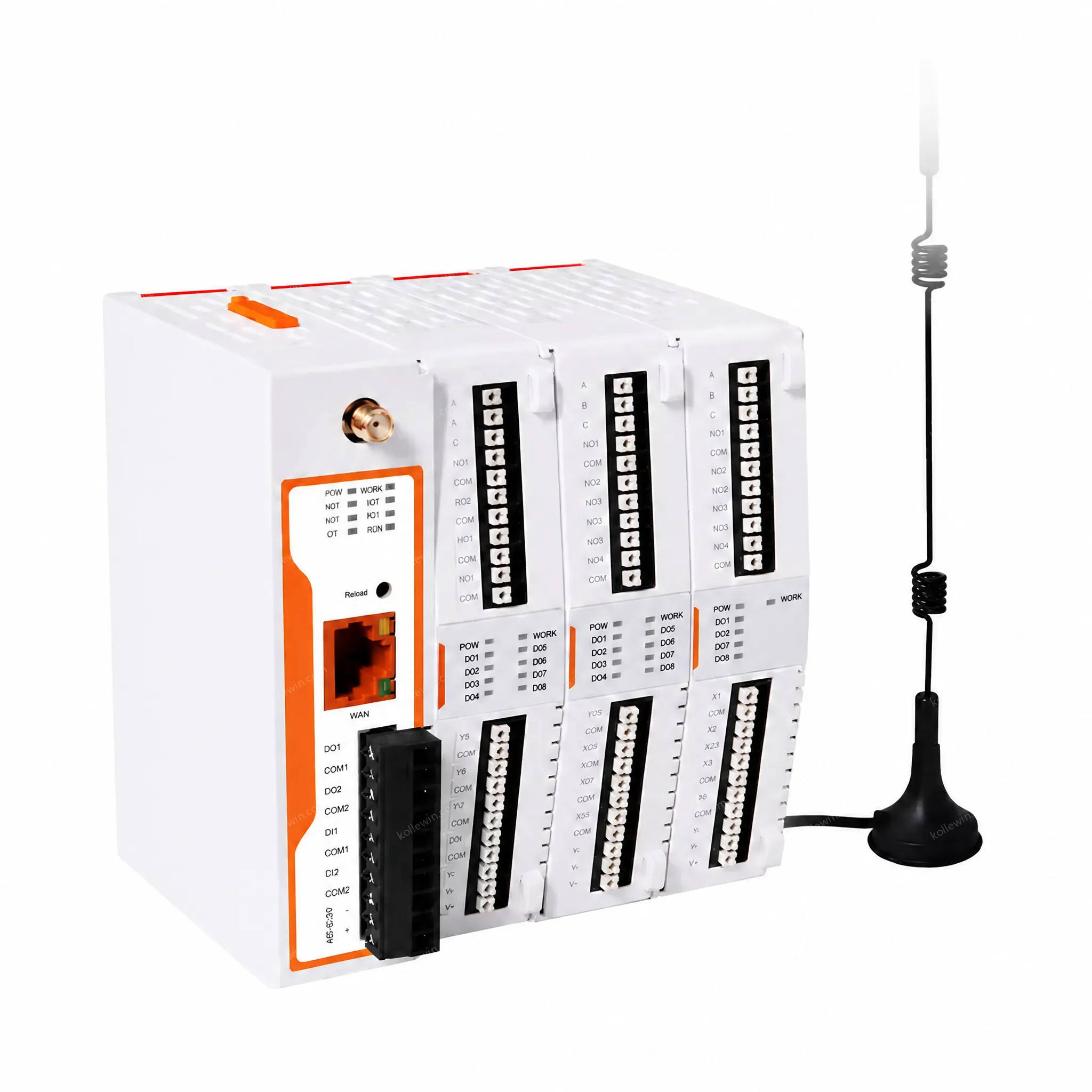 PUSR 52 Ports Remote IO Controller Input/Output IO Dual Band WiFi Ethernet Modbus/Json Expandable Network IO Gateway USR-M050