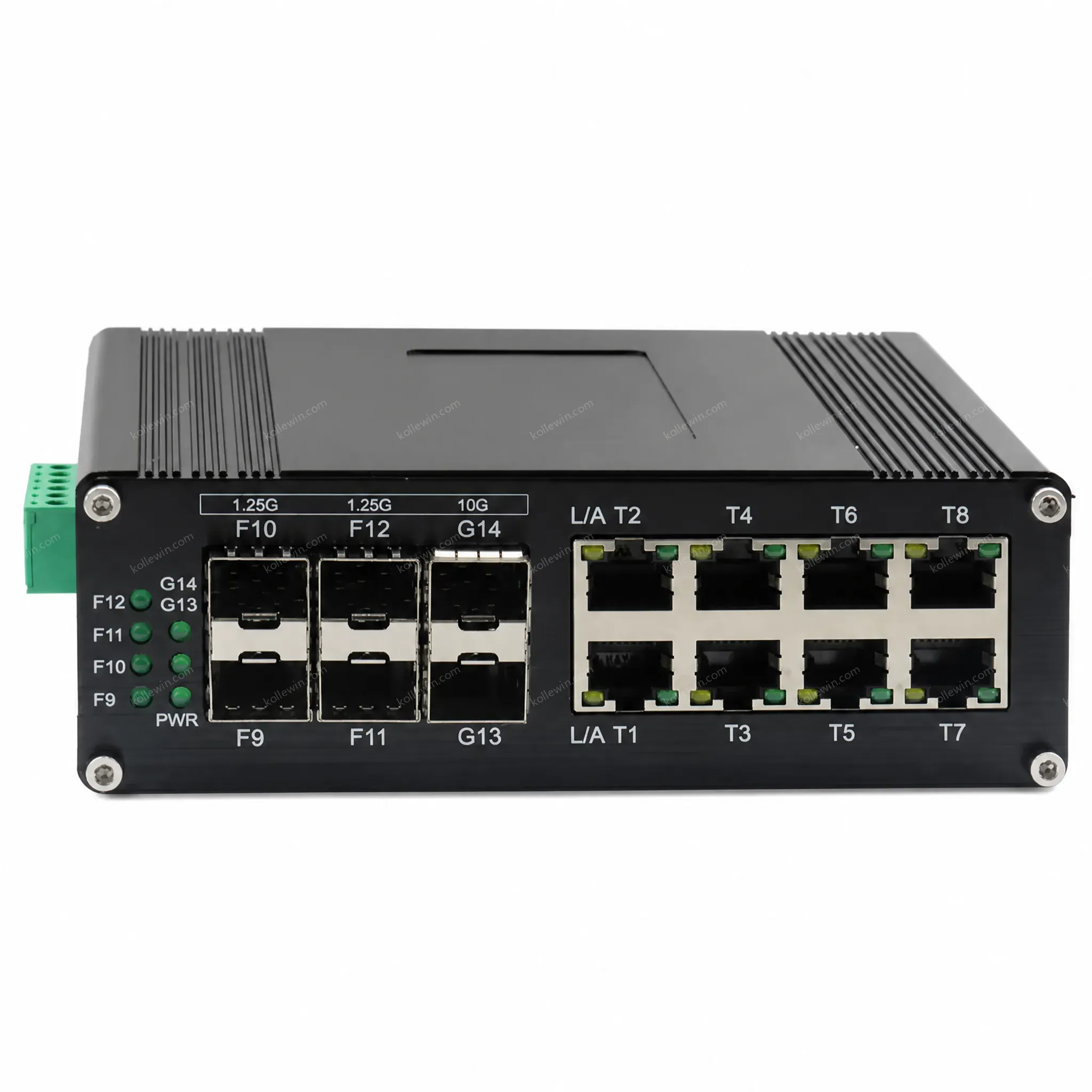 14 Port Network Switch, Industrial L2+ 8-Port 10/100/1000T + 4-Port 1G SFP + 2-Port 10G SFP+ Managed Ethernet Switch