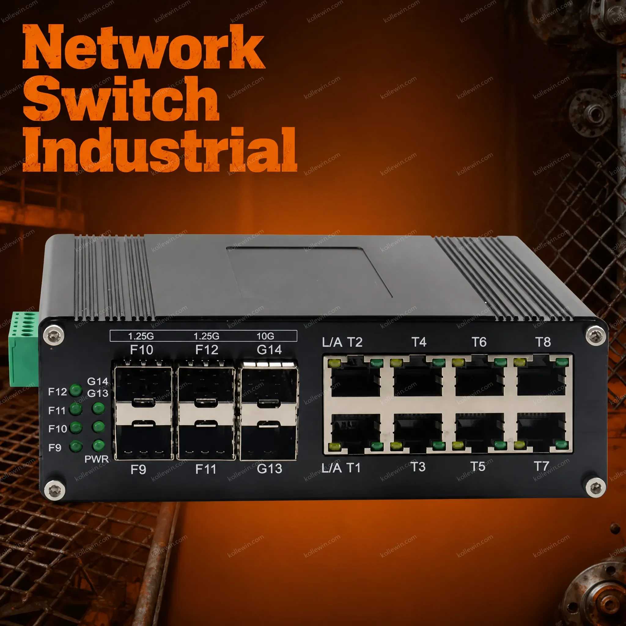 Industrial 8-Port Gigabit 4-Port SFP 2-Port 10G SFP+ Managed Switch for Data Center and Campus Network
