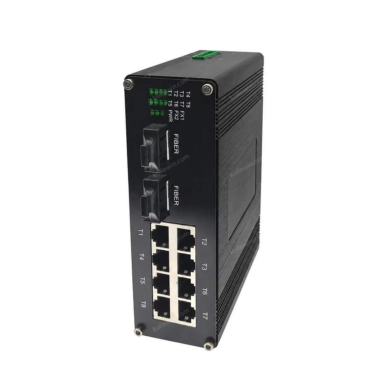 Industrial 8-port 10/100/1000Base-T + 2-port 1000BASE-X Ethernet Switch with SNMP QoS Stackable E-link